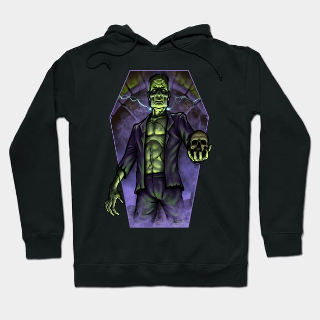 Portrait of Frankenstein's Monster Hoodie by Chad Savage